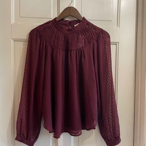 Medium cranberry blouse